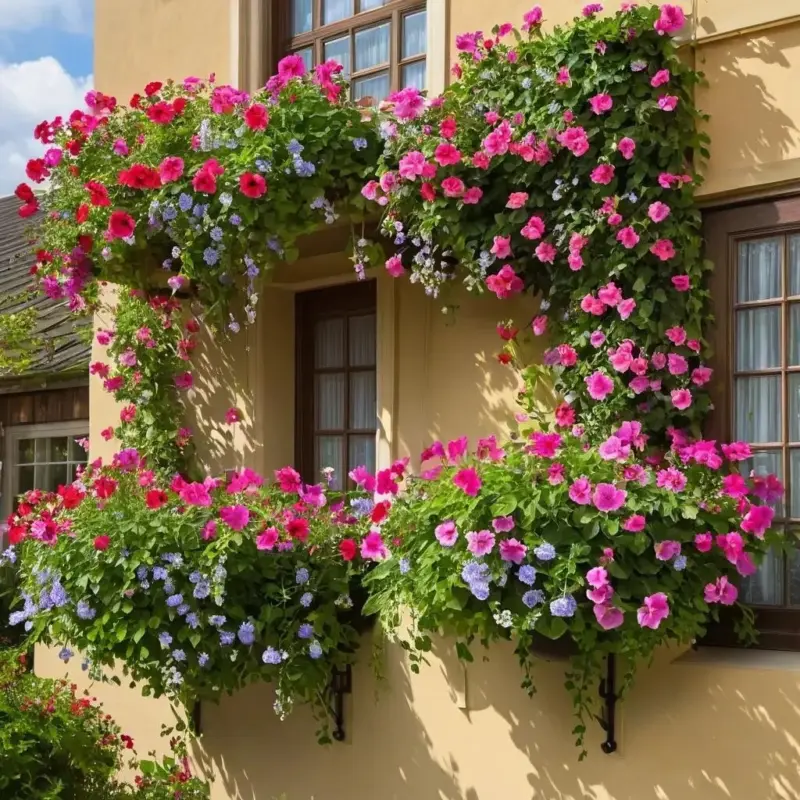 Очарование ампельных растений Идеальный выбор для вертикального озеленения