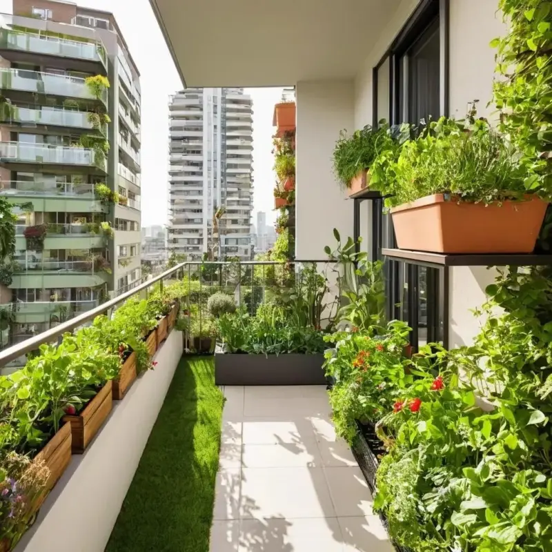 Вертикальный огород на балконе: Экономия места и свежая зелень