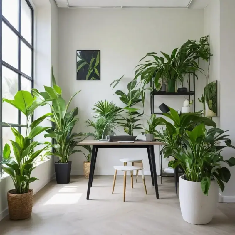 Зеленое сердце офиса: выбор неприхотливых растений для продуктивной среды