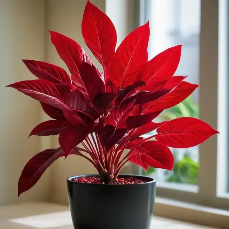 Красота в каждом листе: Комнатные растения с красной листвой