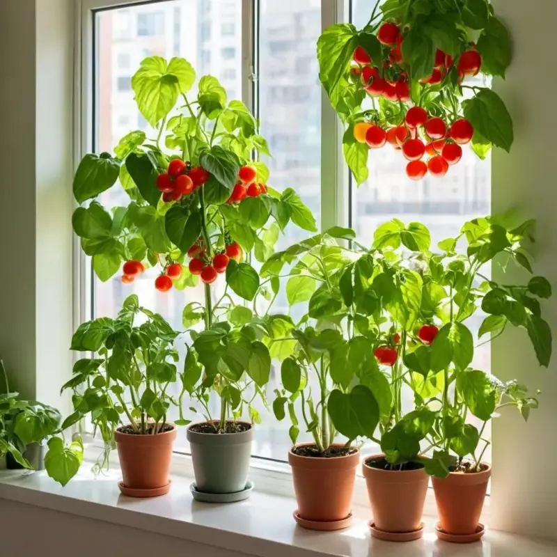 Городское садоводство: Овощи на подоконнике и балконе