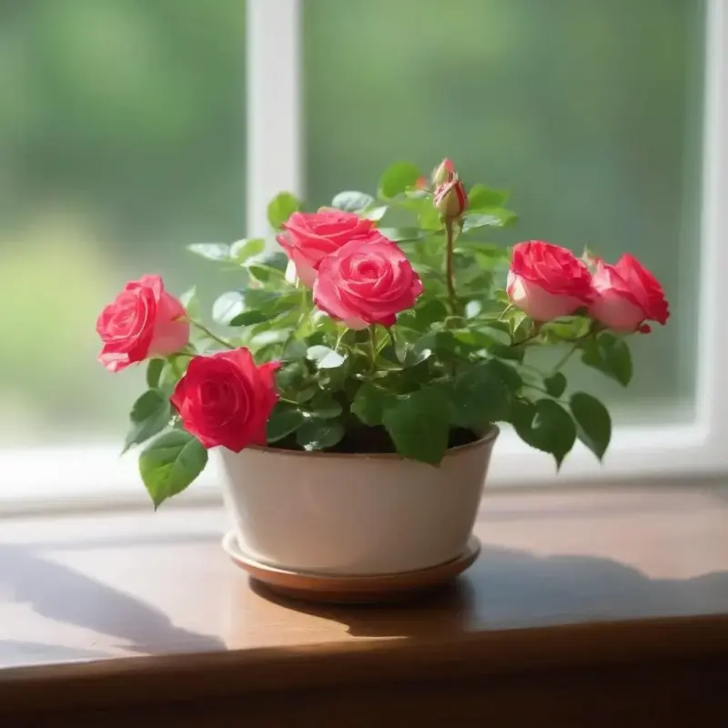 Уход за комнатной розой