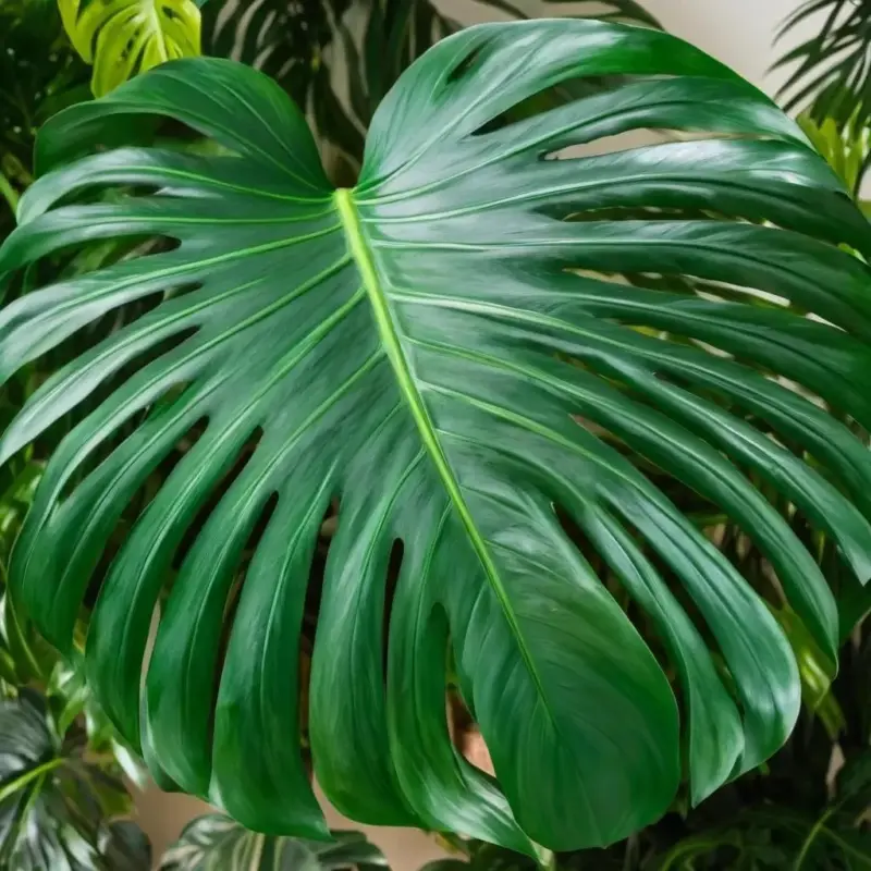 Обеспечение идеальных условий для формирования резных и крупных листьев монстеры